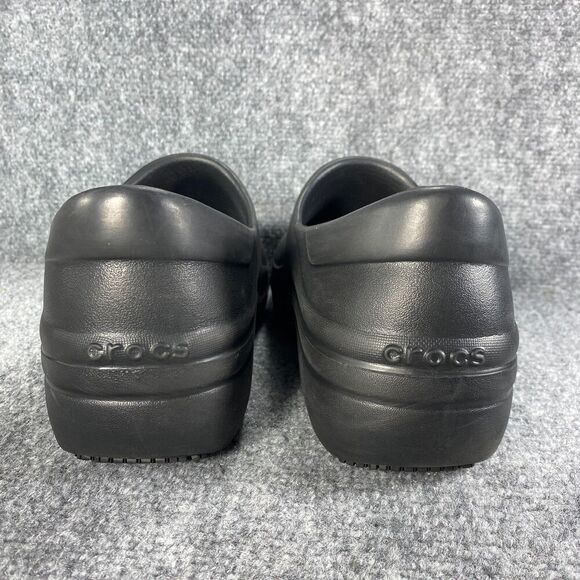 Crocs Clogs Shoes Womens 11 Black Neria Pro Work Slip Resistant Career Comfort - Picture 5 of 12